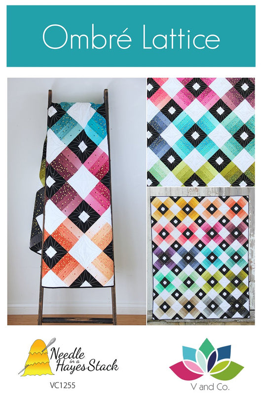 Ombre Lattice Quilt Pattern By V and Co