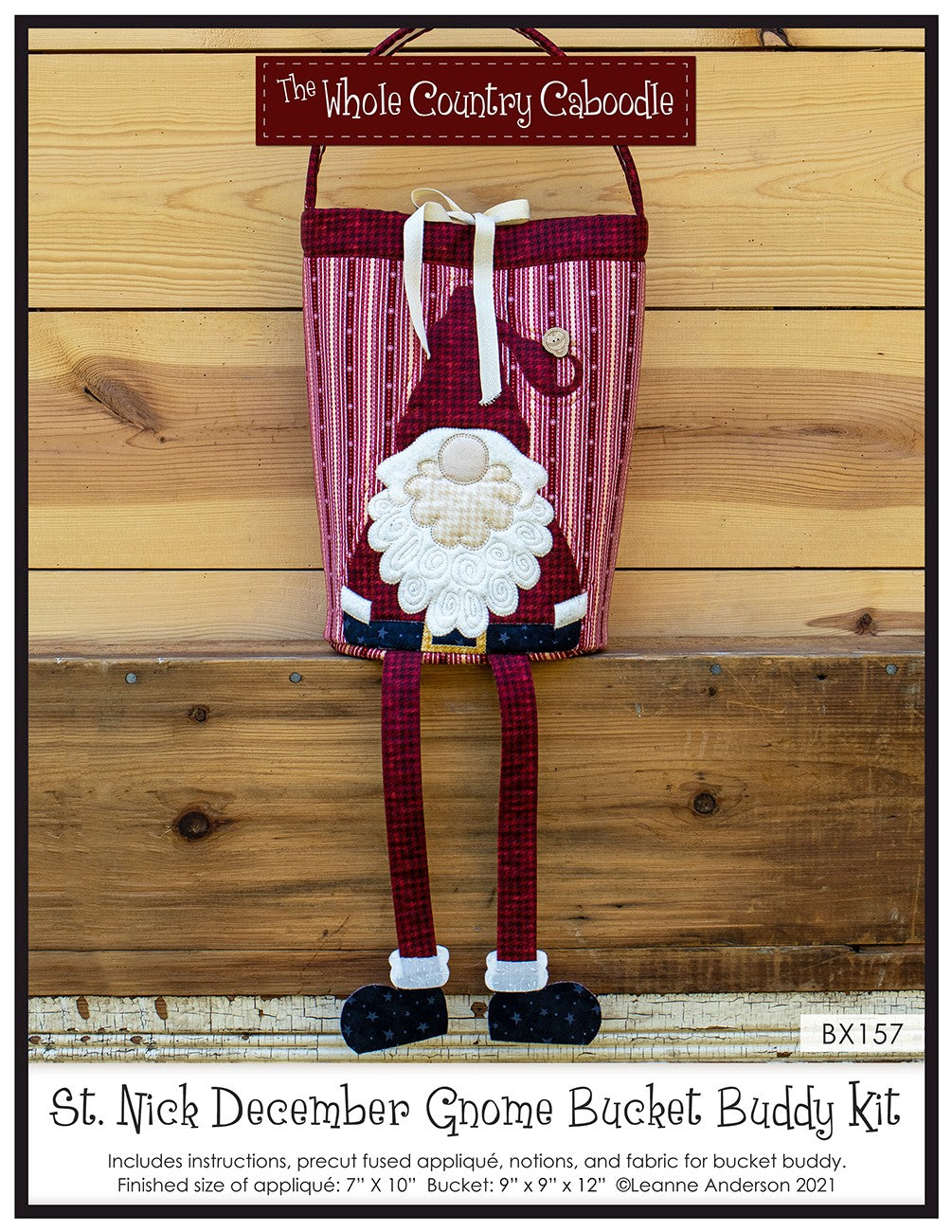 St Nick December Gnome Bucket Buddy Kit By Whole Country Caboodle