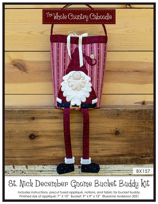 St Nick December Gnome Bucket Buddy Kit By Whole Country Caboodle