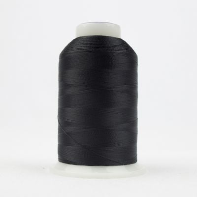 Wonderfil - Deco-Bob - Cottonized Polyester Thread - 80wt -  2000m - Black - DB 101