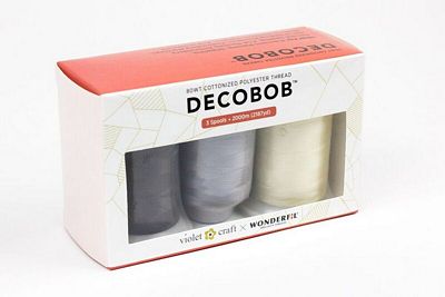 Wonderfil - Violet Craft - Deco Bob Thread Set of 3 - Neutral Colors