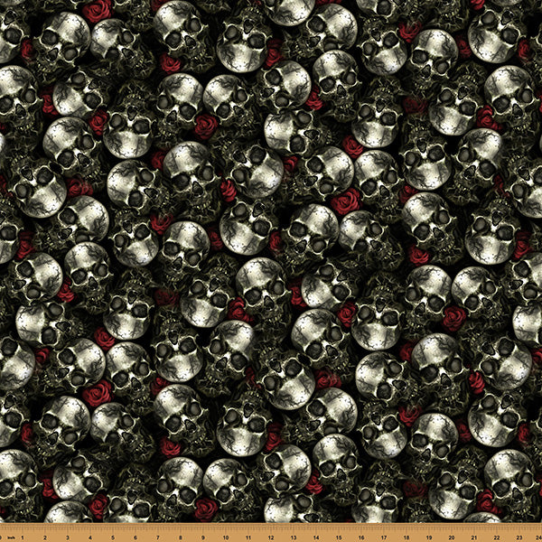 PREORDER - Hoffman - Travis Glasgow and Graveyard Blooms - Boneheads - Halloween Skulls and Roses - Y5853-478-Bone  - Ships August 2026
