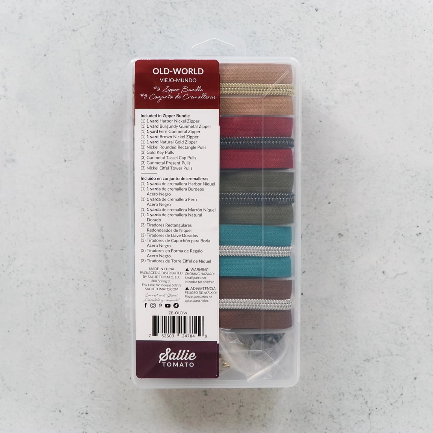 Sallie Tomato - Old World Zipper Bundle