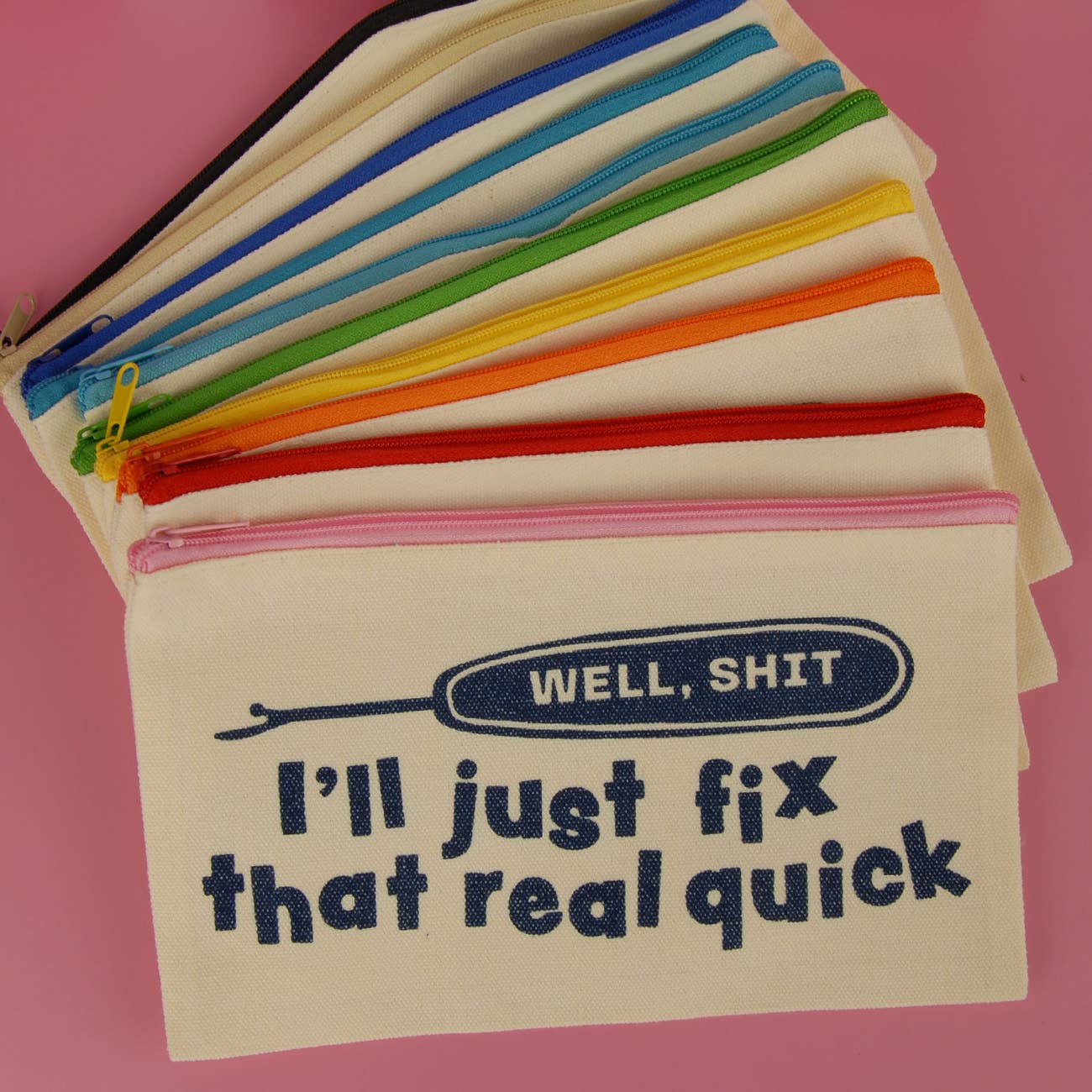 I'll Fix That  Zipper Pouch -  1 Zipper Pouch - Color Will Vary