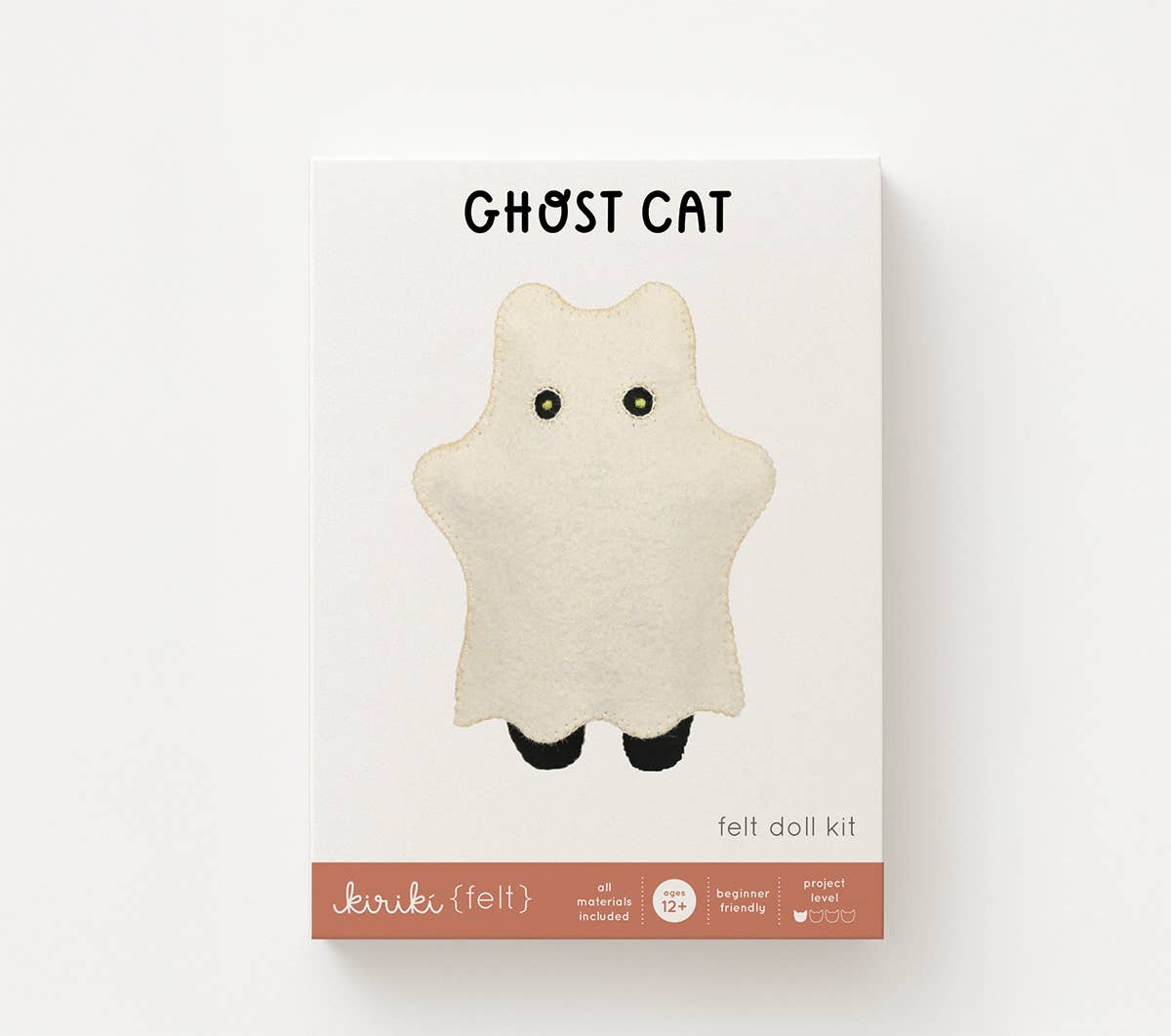 Kiriki Press Ghost Cat Felt Doll Kit
