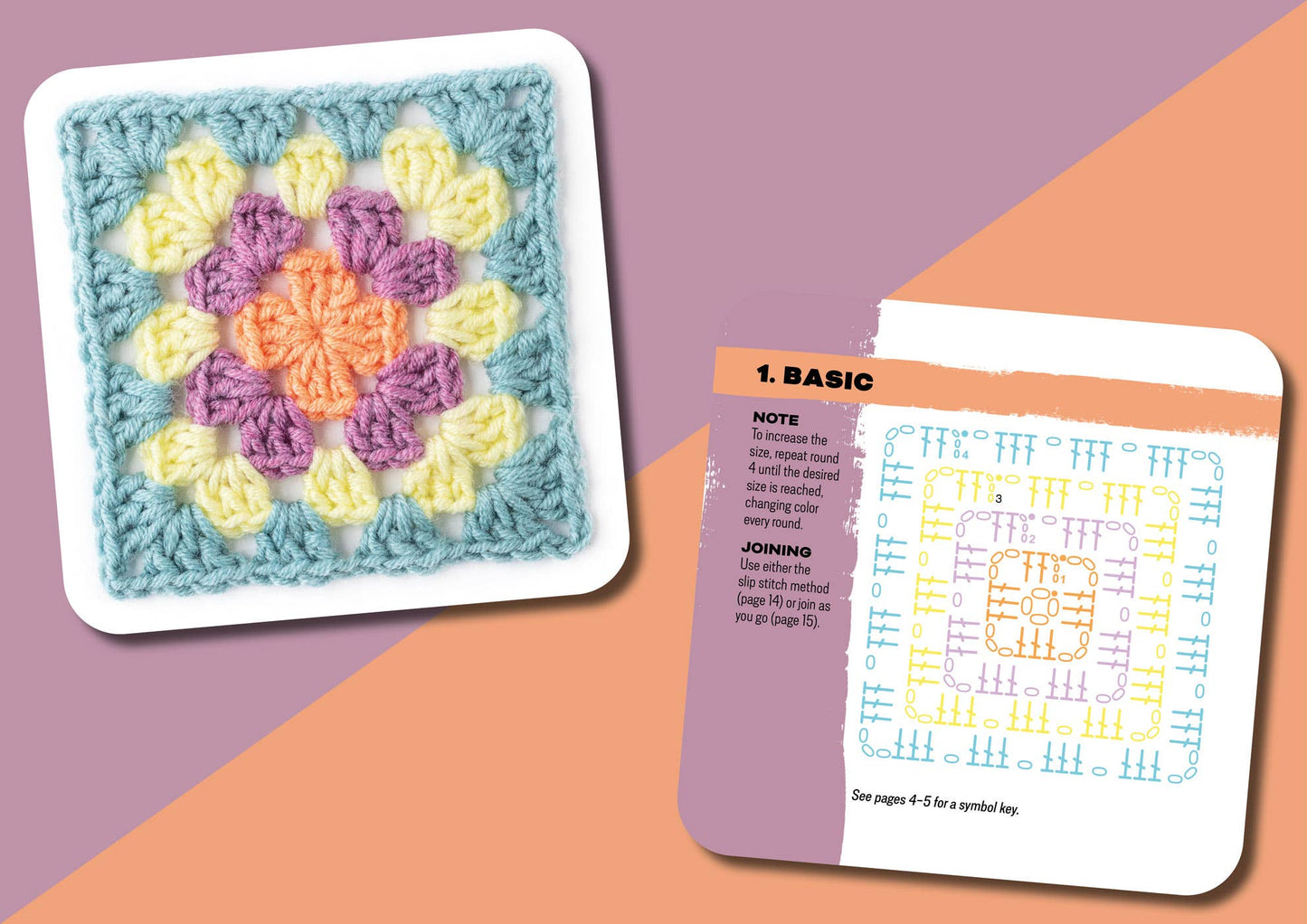 Granny Square Crochet Patterns Card Deck