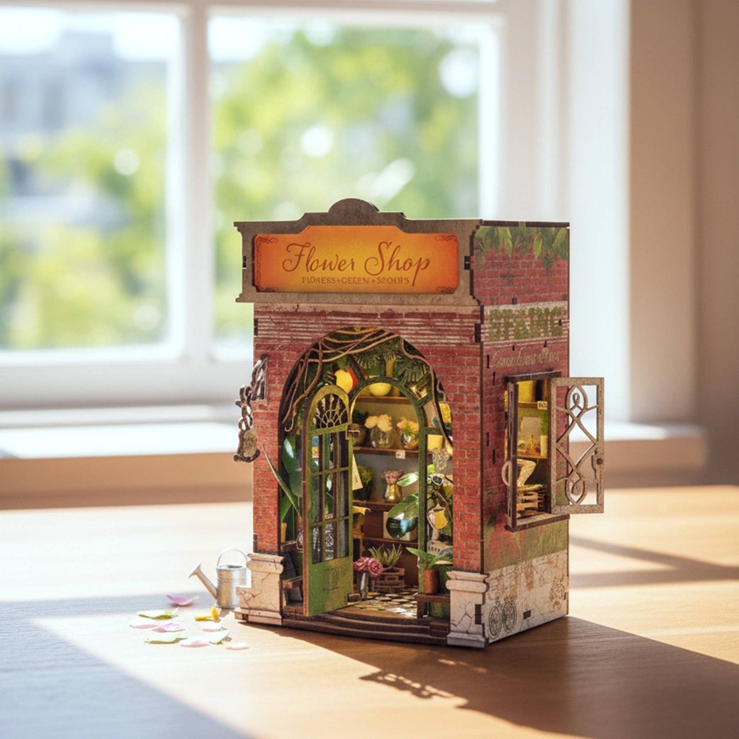 Hands Craft DIY Book Nook Kit: Flower Shop