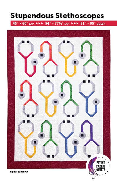 Stupendous Stethoscopes Quilt Pattern By Flying Parrot