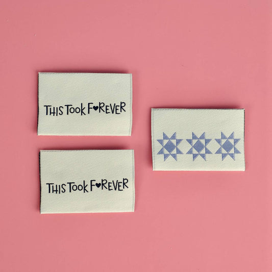 Kati Cupcake - This Took Forever - Designer Sewing Labels