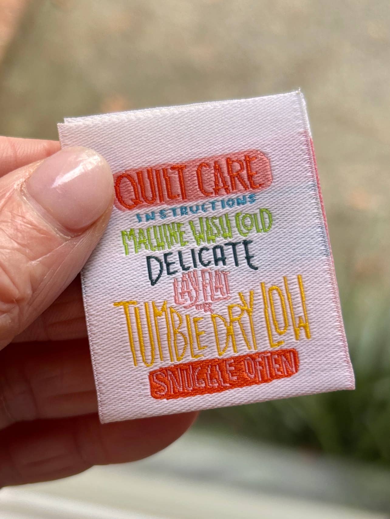 Kati Cupcake - Quilt Care - Designer Sewing Labels