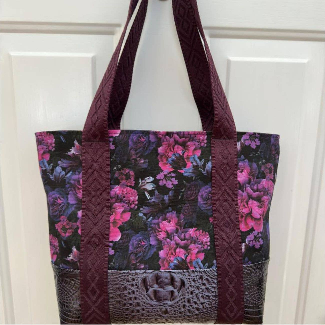 Sew Hungry Hippie - Merlot Wine Jacquard Webbing 1.5" Premium Woven Strap - By the Yard