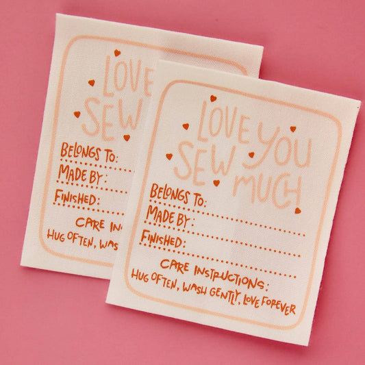Kati Cupcake - Love You Sew Much - Designer Woven Cotton Labels   