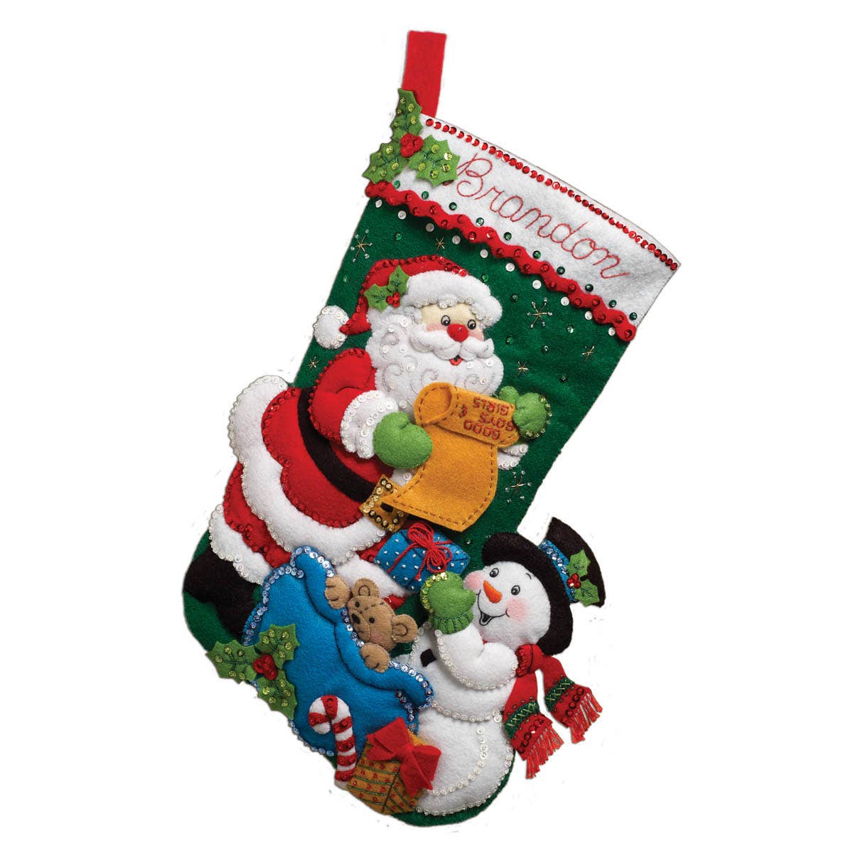 Bucilla ® Seasonal Felt Christmas Stocking Kit - Santa’s List