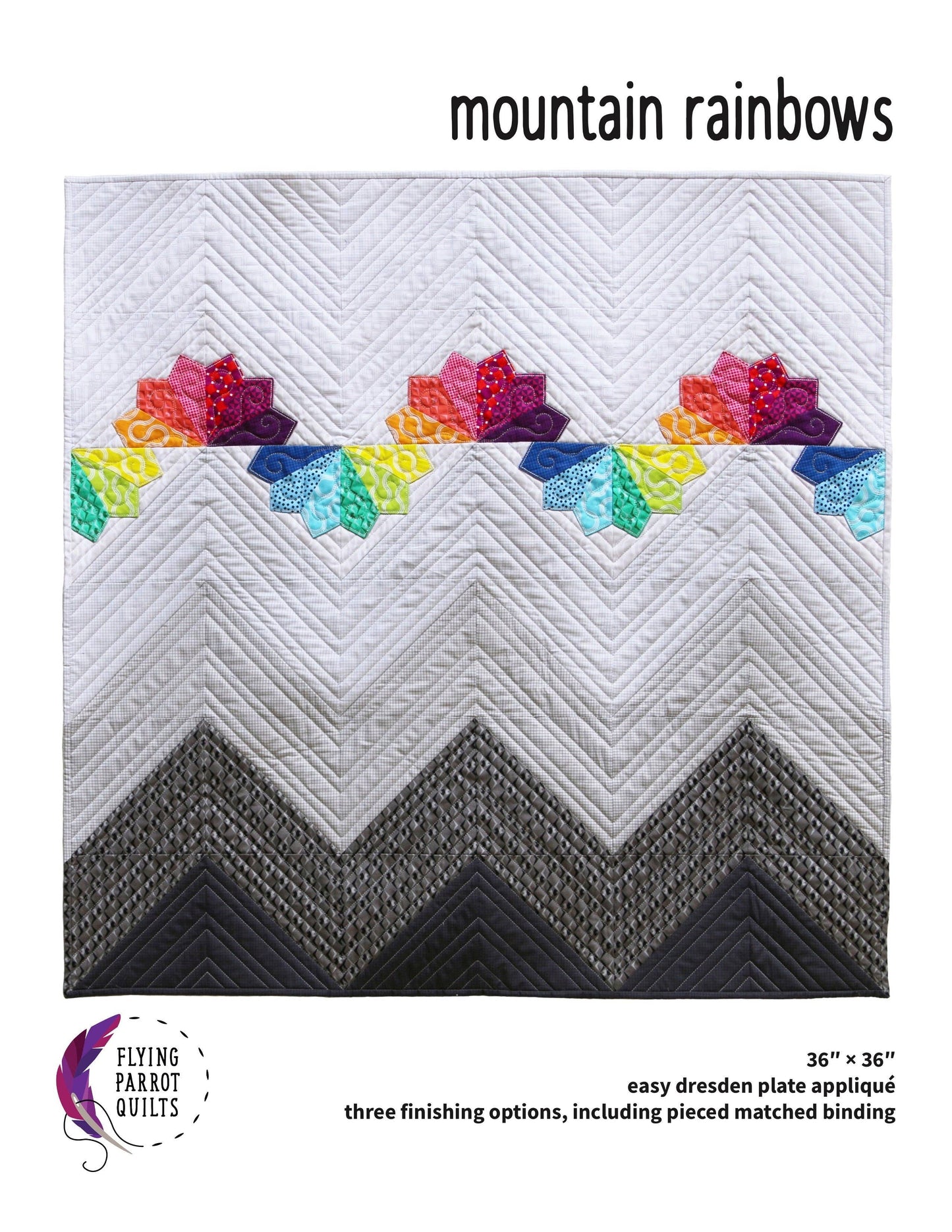 Mountain Rainbows Quilt Pattern By Flying Parrot