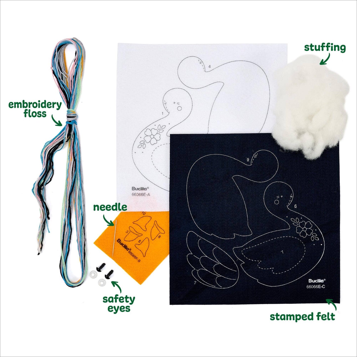 Bucilla ® Felties Kit - Swan Sweeties