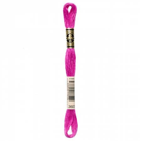 DMC Six Strand Embroidery Floss - 3607 - 3608 - 3609 - 3685 - 3687 - 3688 - 3689