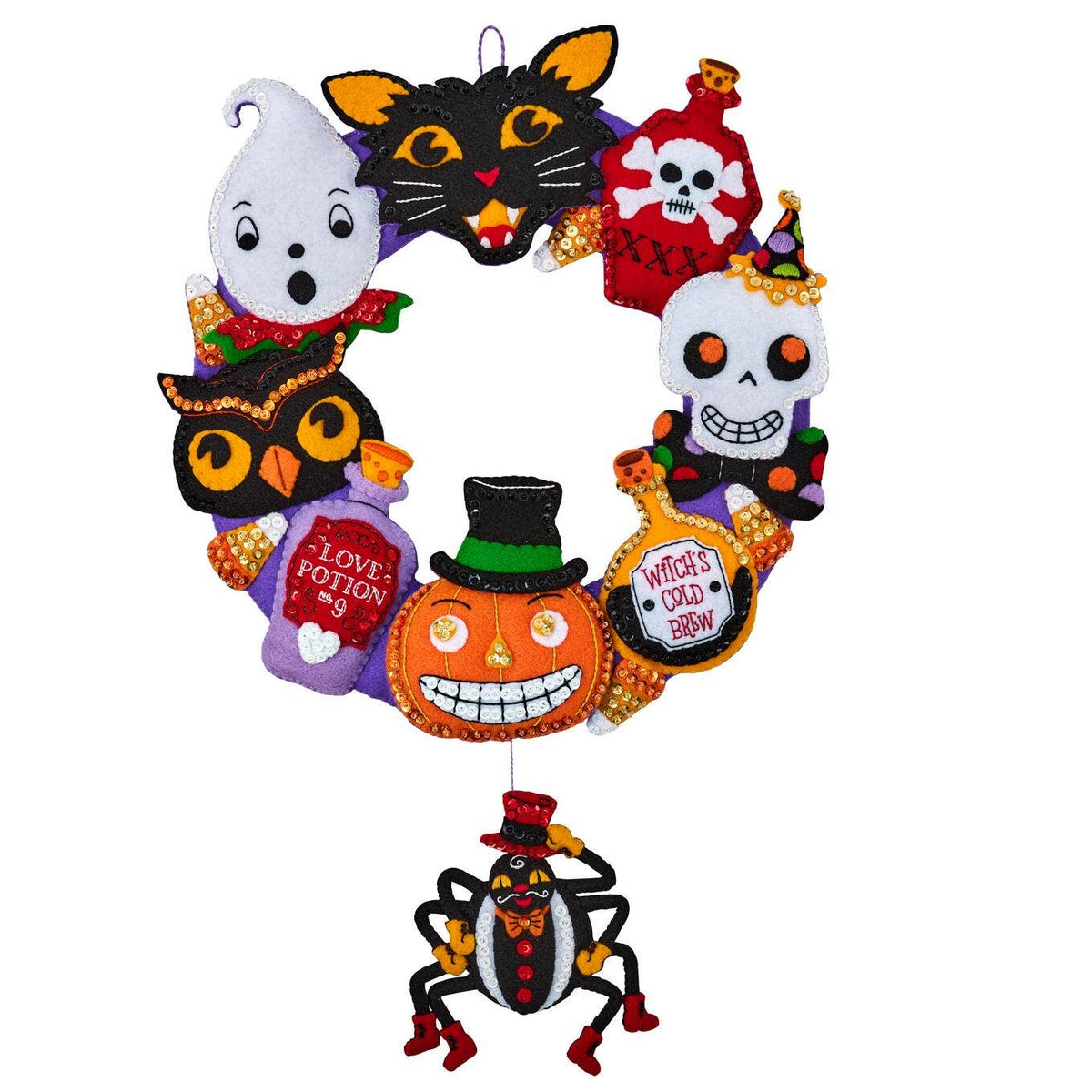 Bucilla - Happy Haunting Wreath Halloween Felt Kit