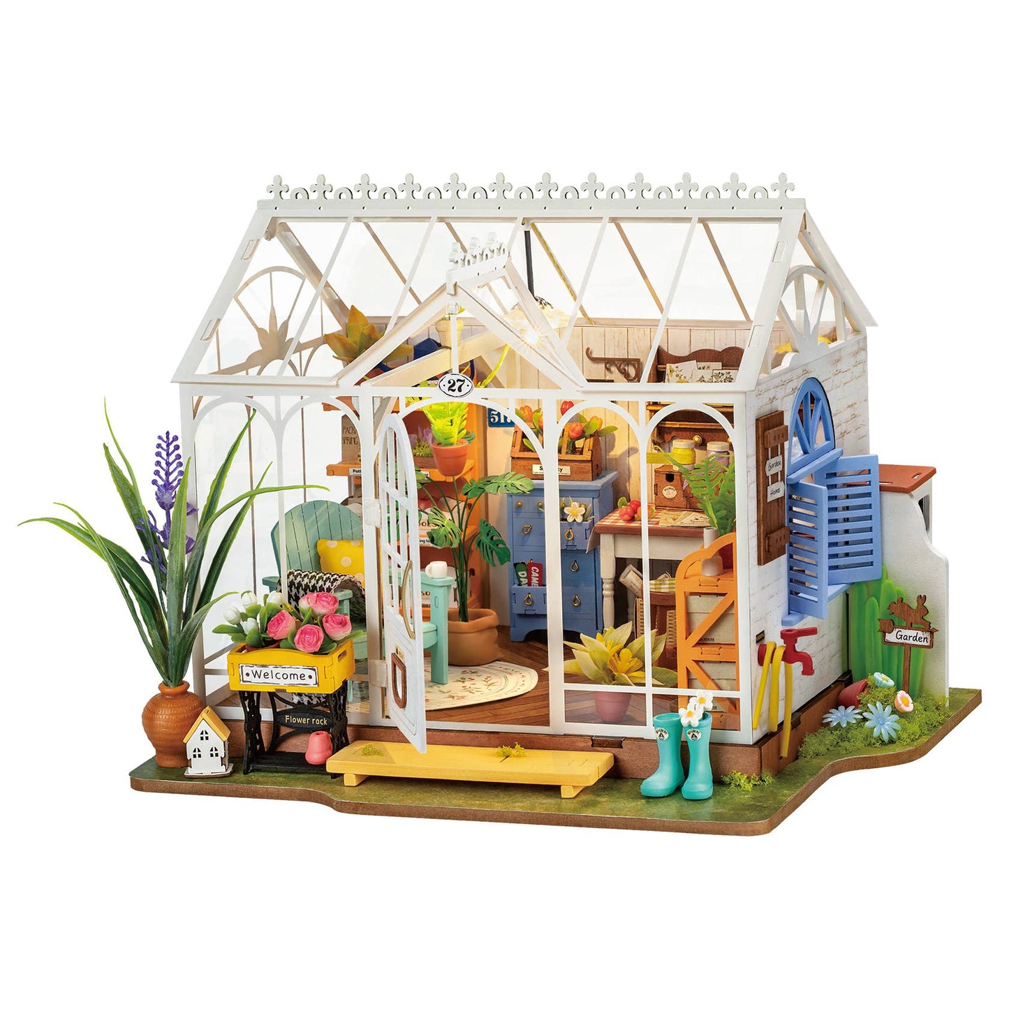 Hands Craft DIY Miniature House Kit: Dreamy Garden House