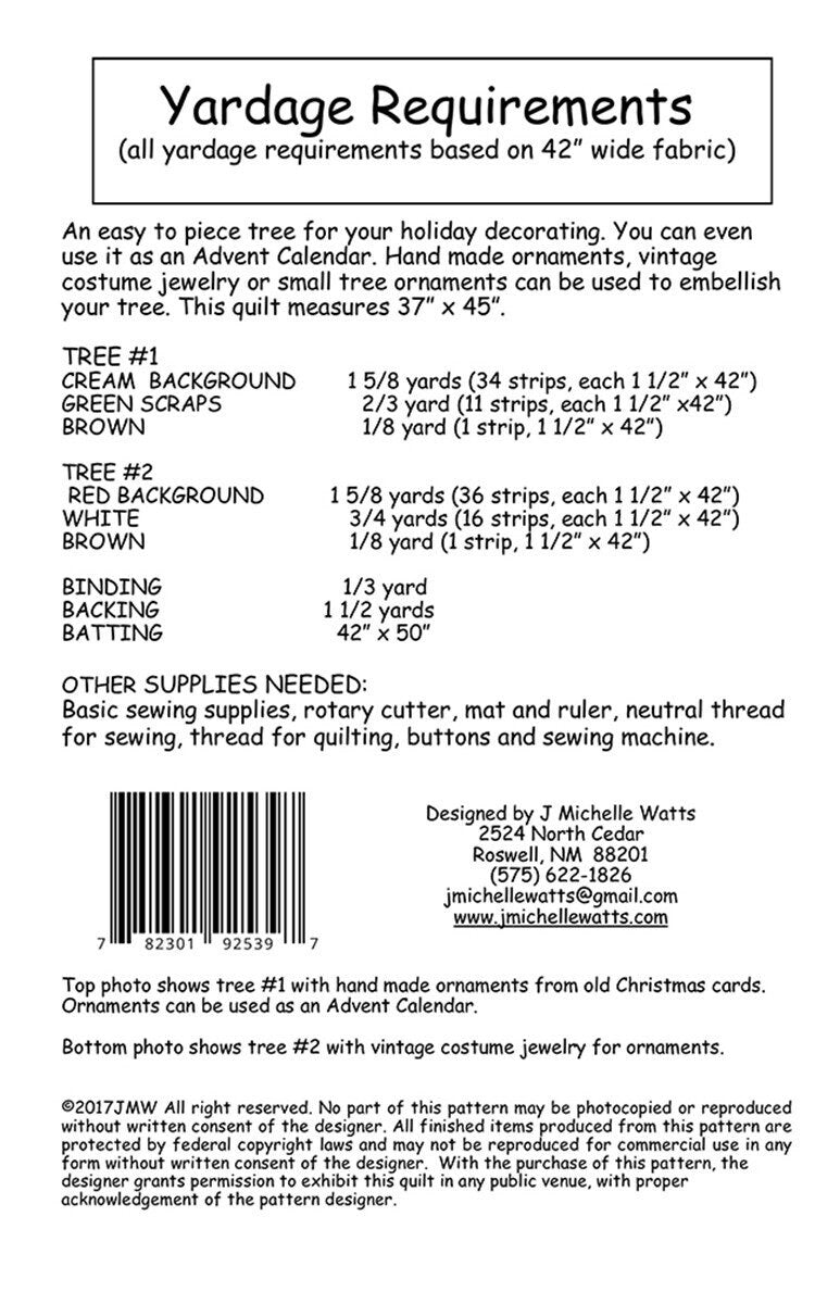 Oh, Stripmas Tree -From J Michelle Watts Designs - Christmas Tree Quilt Pattern