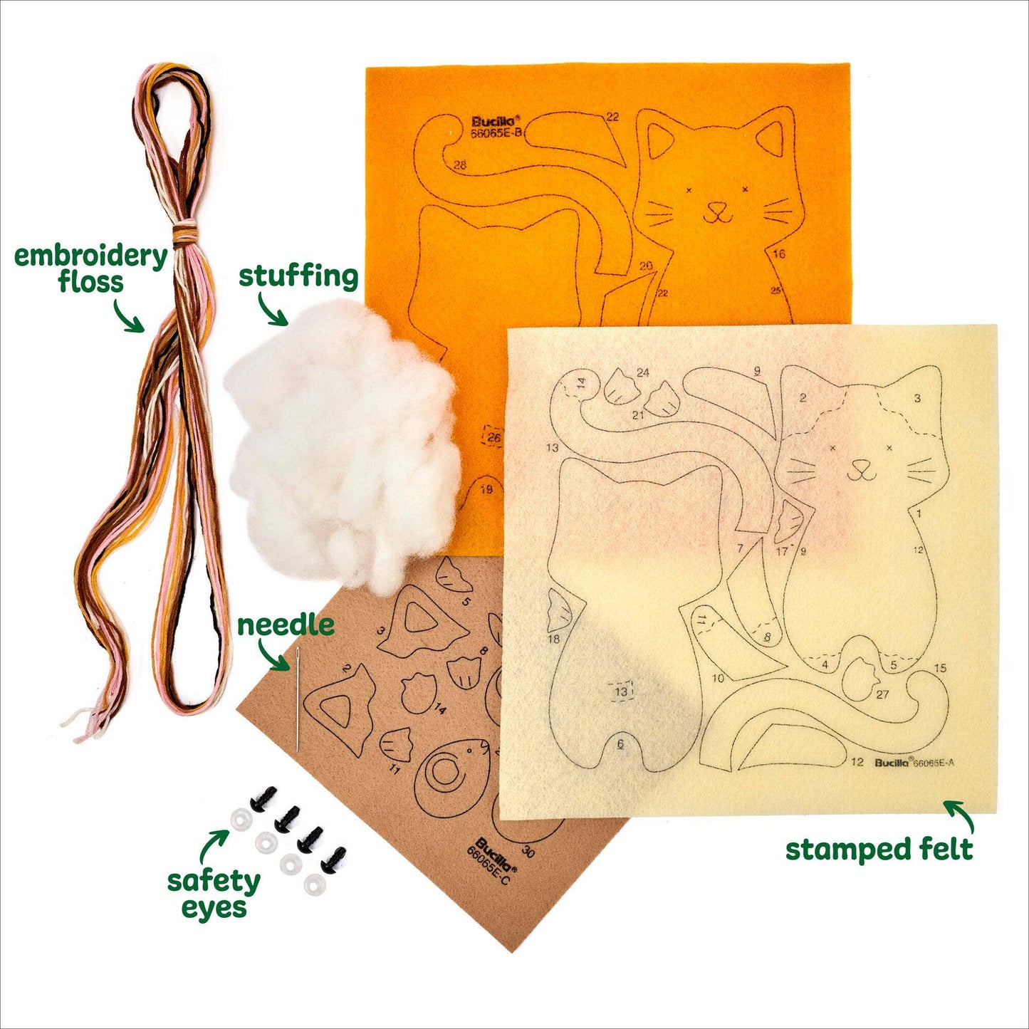 Bucilla ® Felties Kit - Purrfect Pair Kittens
