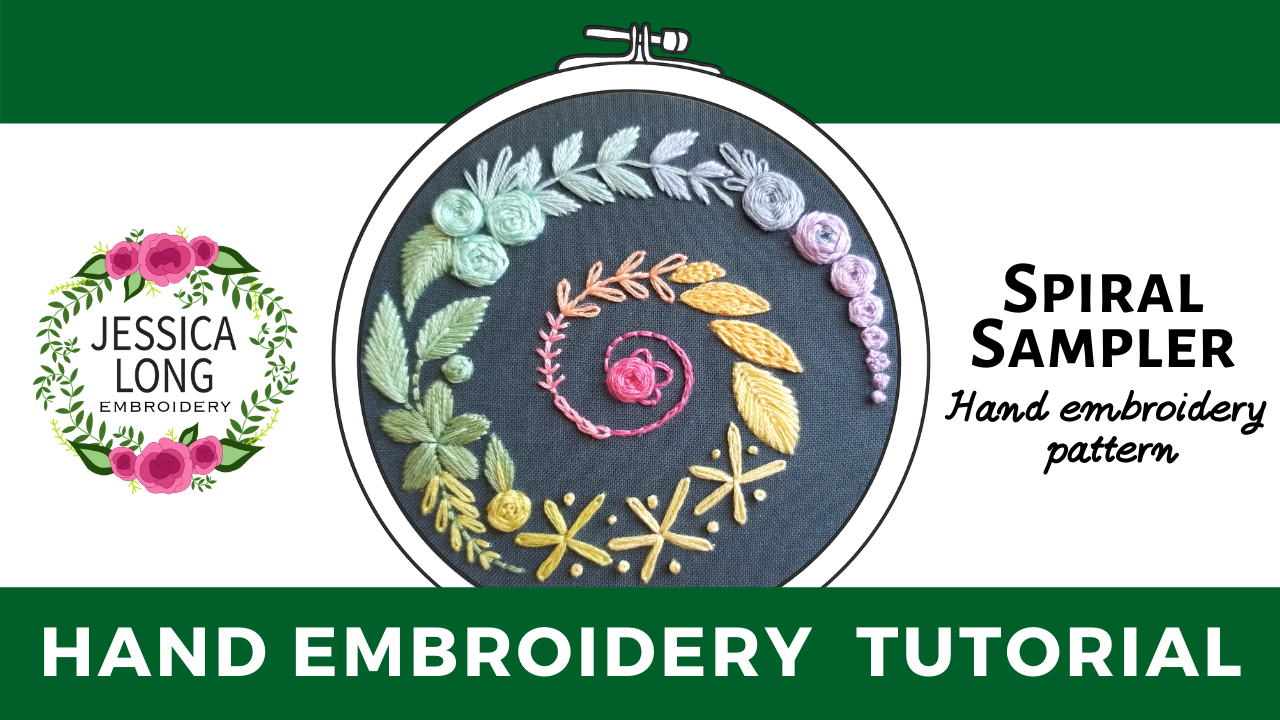 Jessica Long - Spiral Sampler Beginner Embroidery Kit