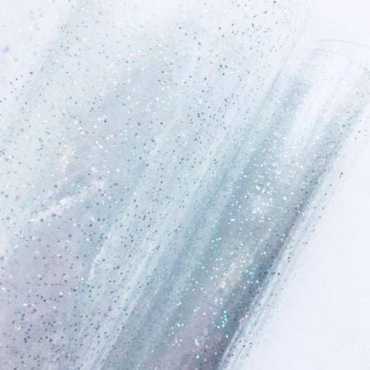Sew Hungry Hippie - Clear Glitter Vinyl - TPU See-Through Vinyl for Bag Making