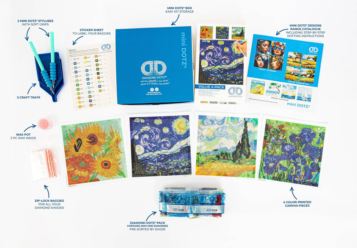 Diamond Dotz - Mini Dotz Van Gogh Quartet Kit