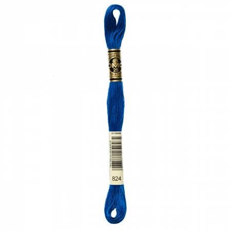 DMC Six Strand Embroidery Floss - 820 - 822 - 823 - 824 - 825 - 826 - 827 - 828