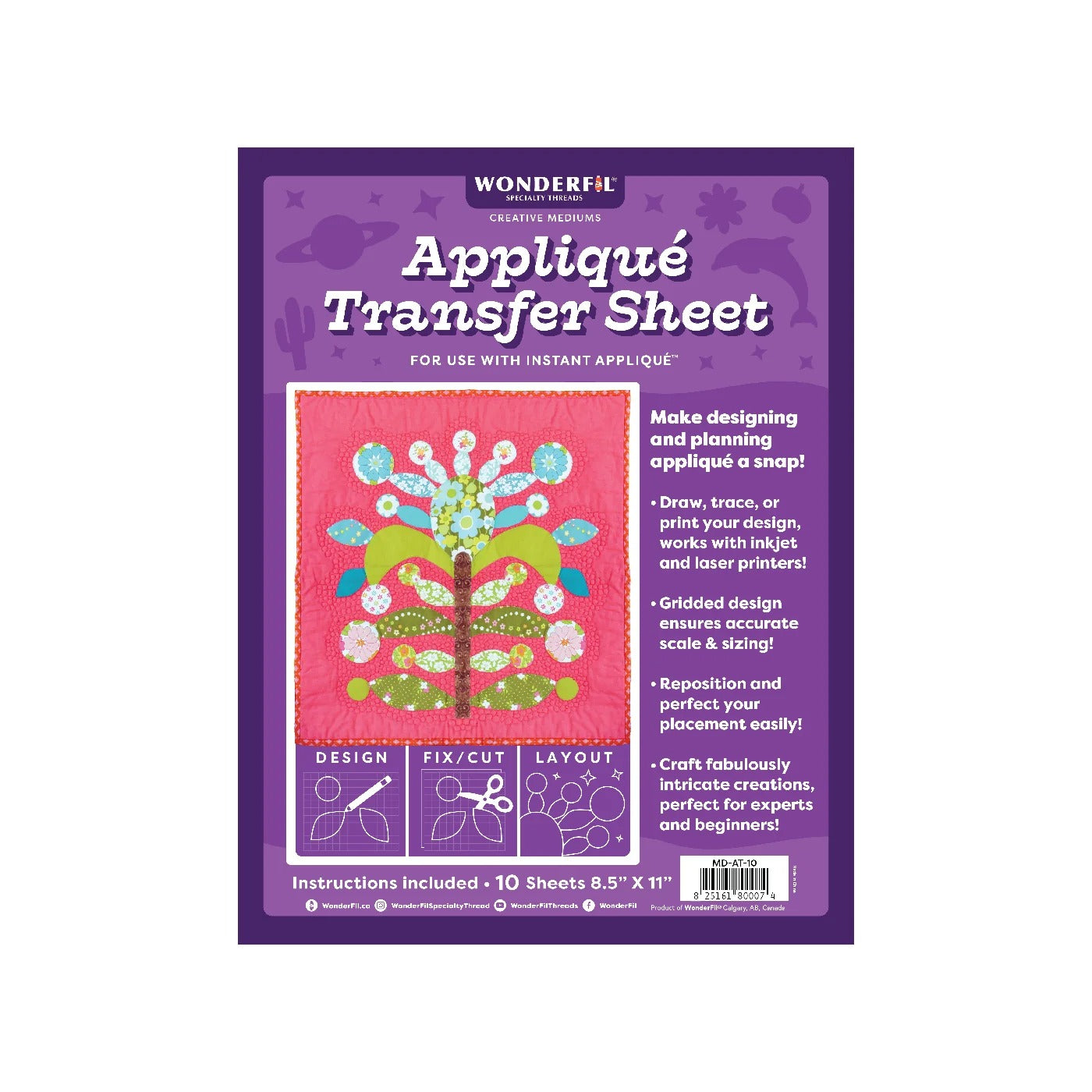 Wonderfil - Applique Transfer Sheet