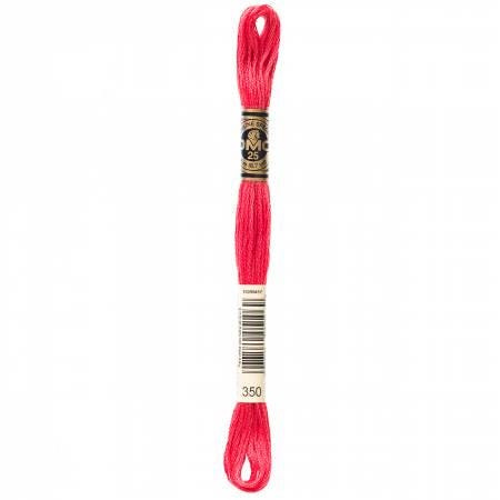 DMC Six Strand Embroidery Floss - 347 - 349 - 350 - 351 - 352 - 353 - 355 - 356
