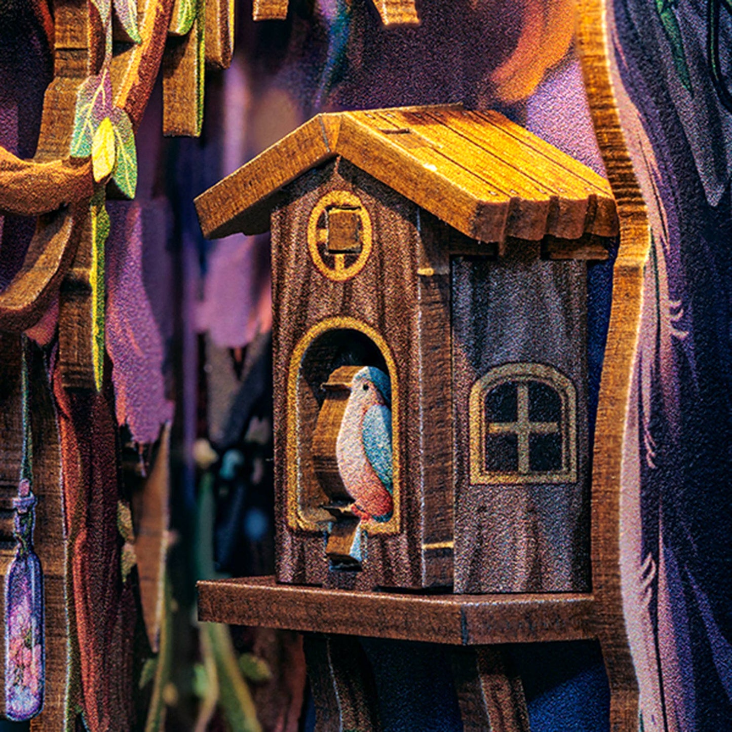 Hands Craft DIY Book Nook Kit: Grace of the Forest And Dust Cover
