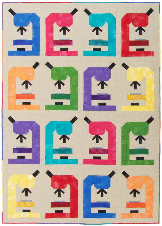 Microscope Mania Quilt Pattern By Flying Parrot