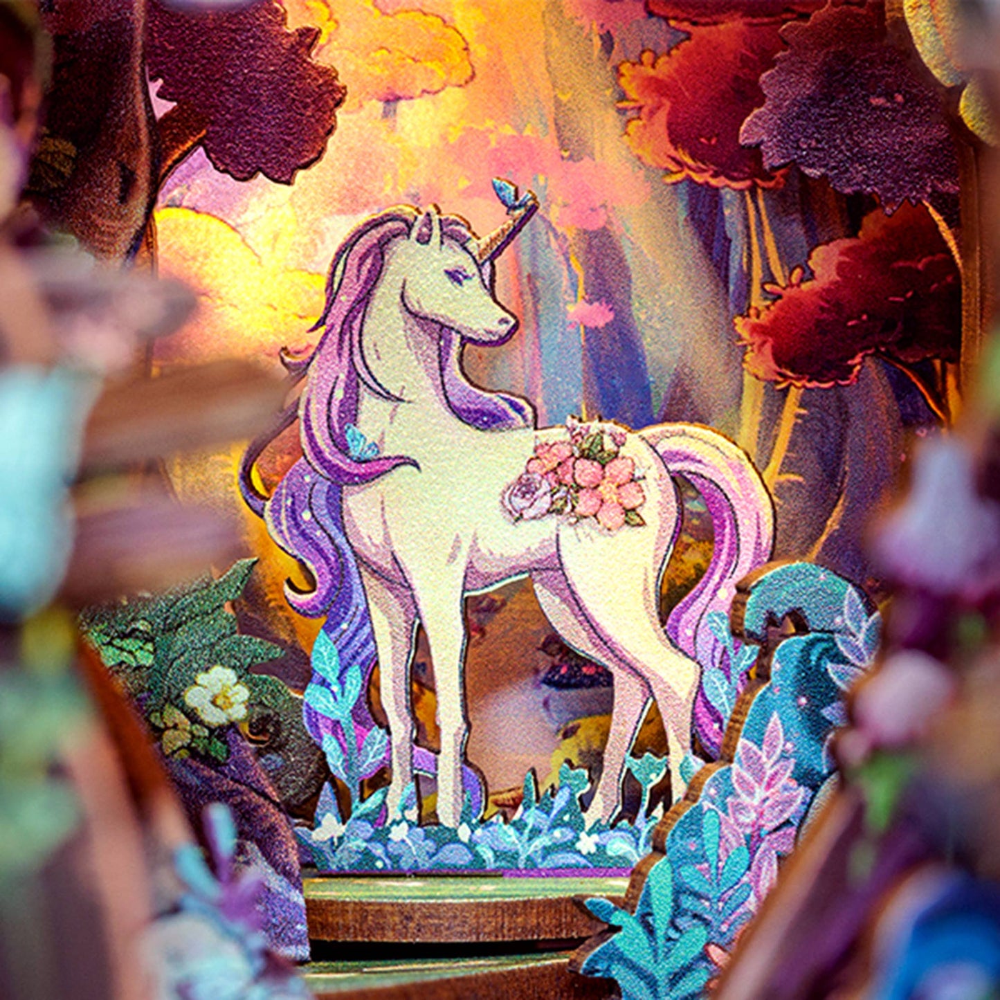 Hands Craft DIY Book Nook Kit: Grace of the Forest And Dust Cover