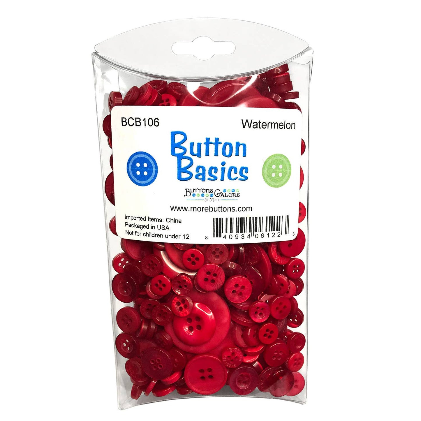 Button Basics Colorful Craft & Sewing Buttons