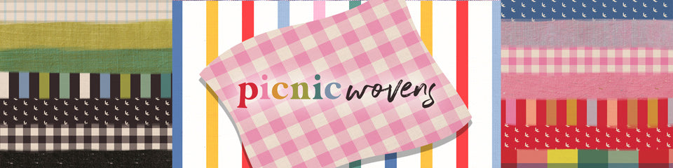 Art Gallery Fabrics - Suzy Quilts - Picnic Wovens - 17 Print Fat Quarter OR Half Yard Bundle - Hand Cut In Store!