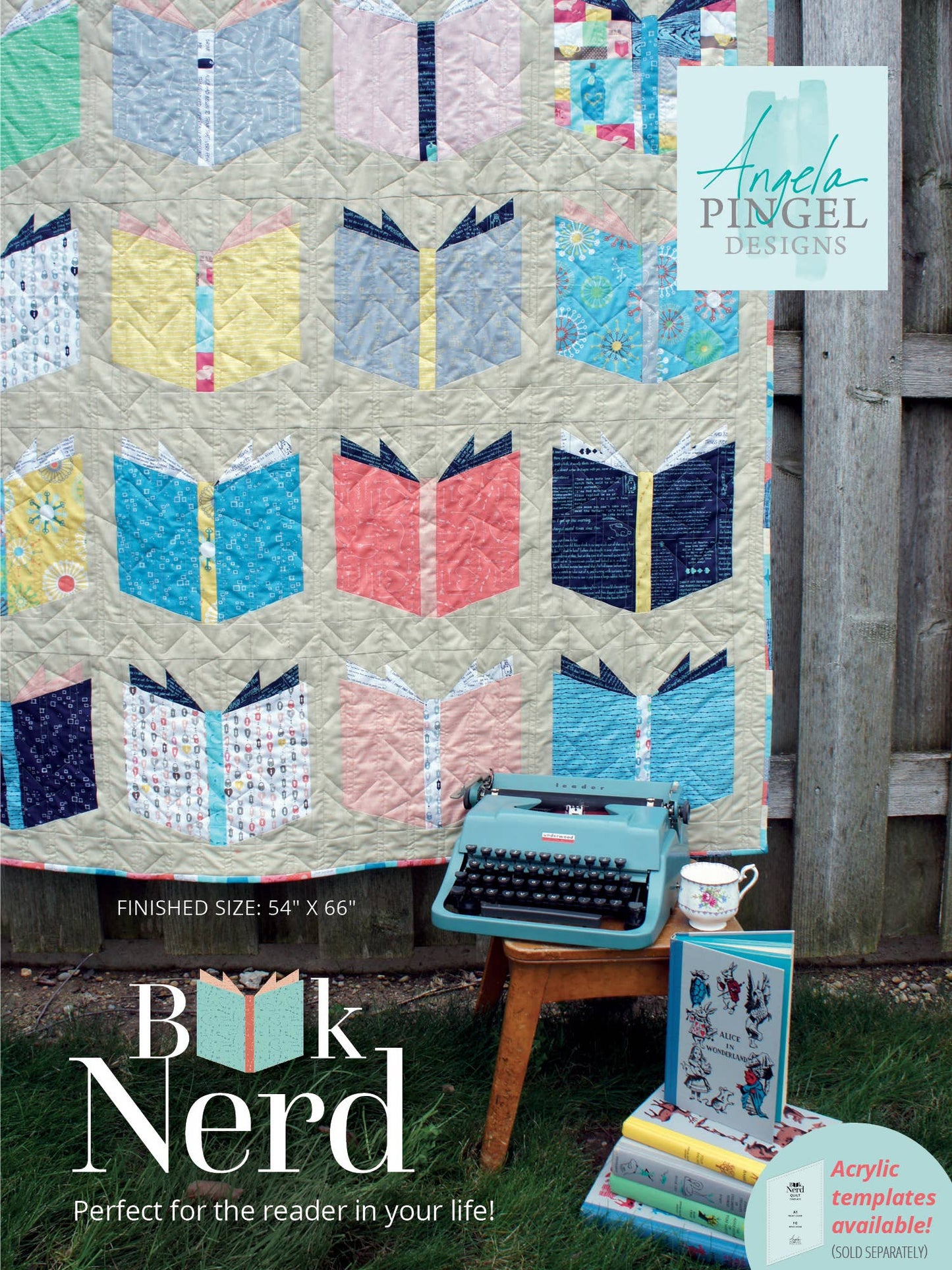 Book Nerd Quilt Pattern By Angela Pingel