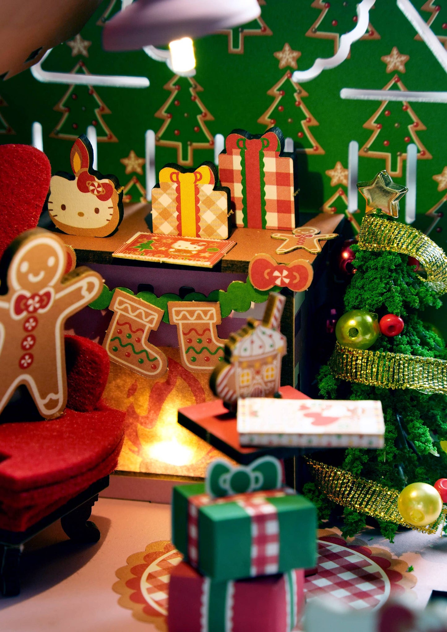 Hands Craft Hello Kitty® Gingerbread House - DIY Miniature House Kit