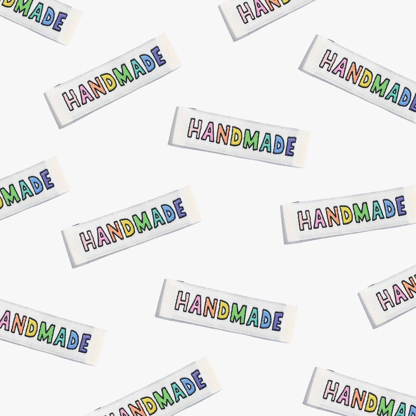 Kylie and the Machine Handmade Rainbow Woven Labels - 1 Pack