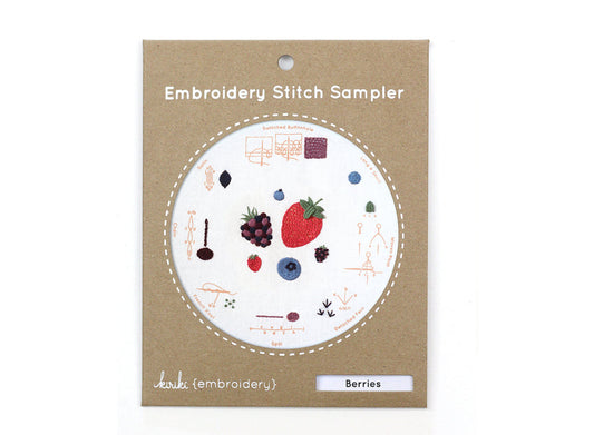 Kiriki Press Berries Embroidery Stitch Sampler Kit