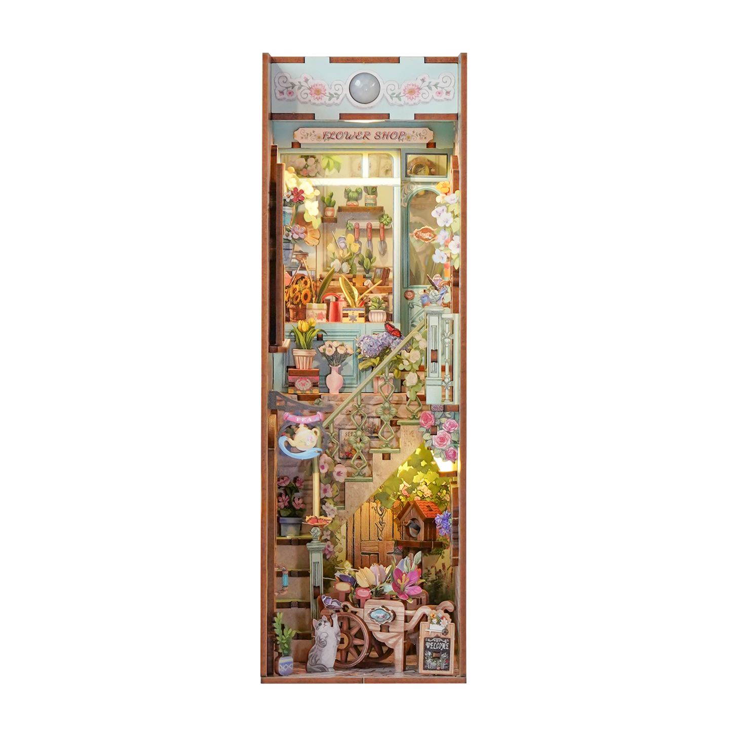 Hands Craft DIY Book Nook Kit: Flower Shop