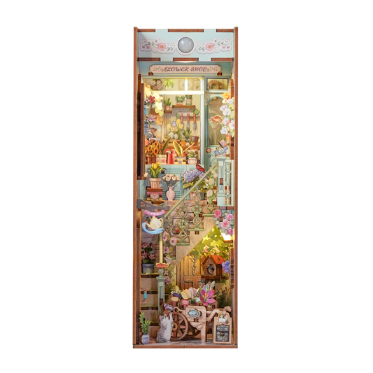 Hands Craft DIY Book Nook Kit: Flower Shop