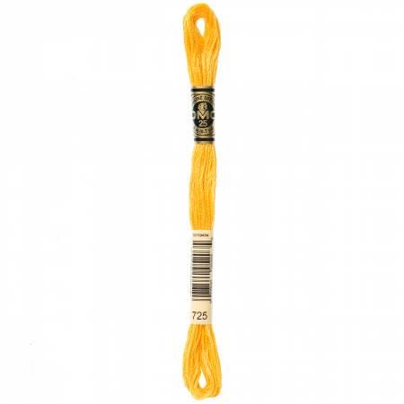 DMC Six Strand Embroidery Floss - 720 - 721 - 722 - 725 - 726 - 727 - 728 - 729