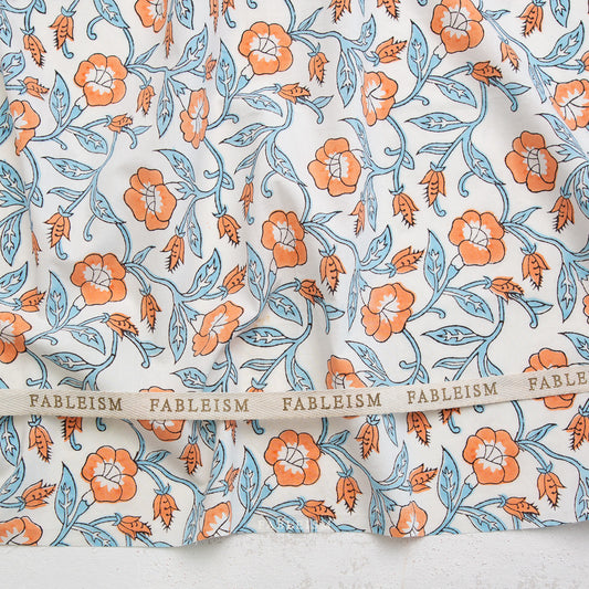 Preorder - Fableism - Indian Block Print - Trumpet Vines Winter - BPCT-02-TMP-WINTER - Ships May 2026