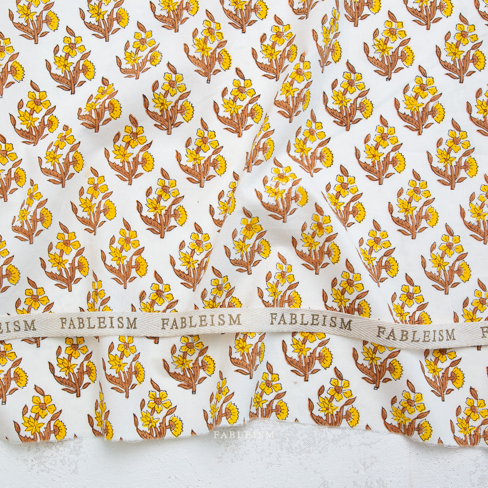 Preorder - Fableism - Indian Block Print - Weekend Floral Summer - BPCT-07-WEK-SUMMER - Ships May 2026