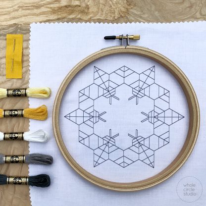 Whole Circle Studio Bzzzzzz Bees Embroidery Kit