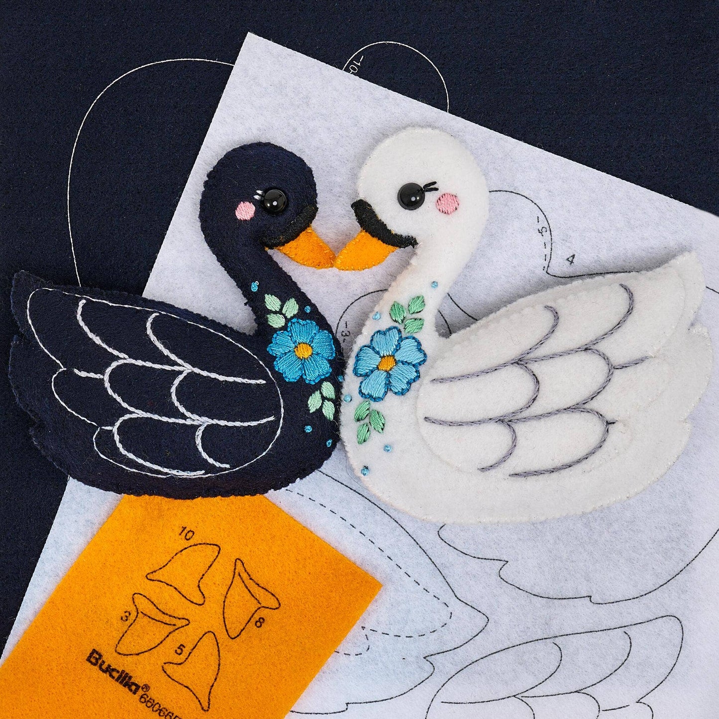 Bucilla ® Felties Kit - Swan Sweeties