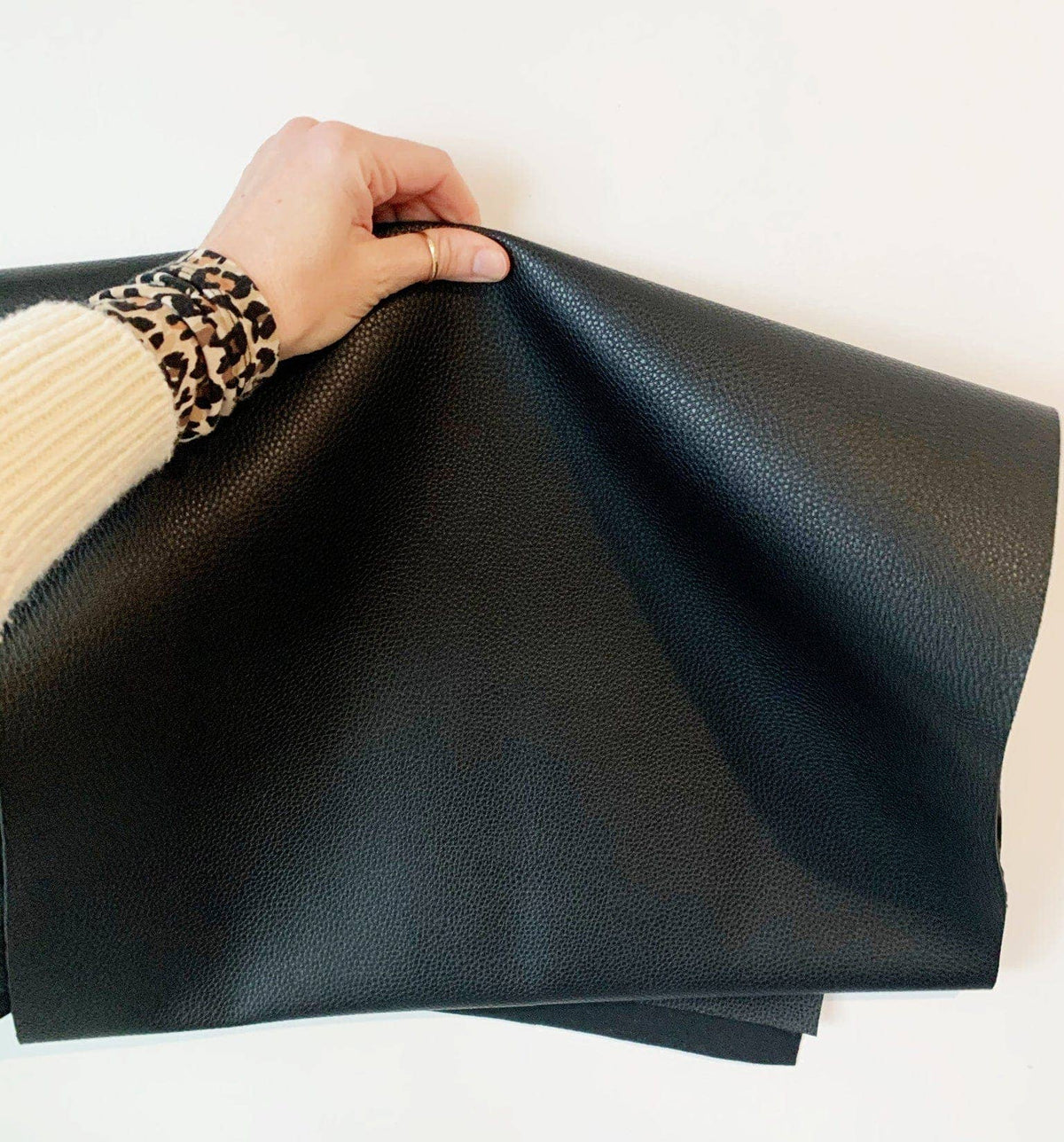Sew Hungry Hippie - Black Moonglow Vinyl Fabric for Bag Making