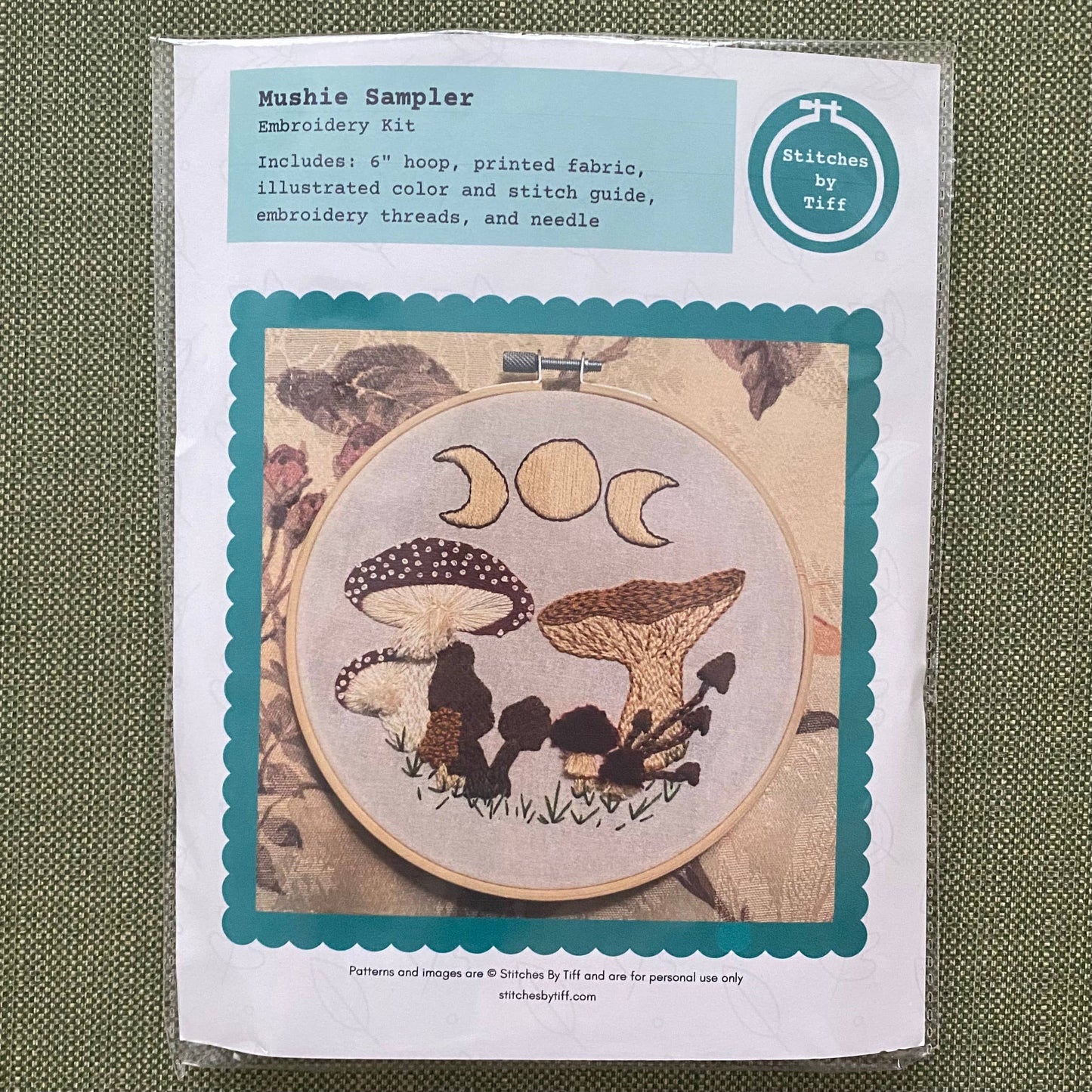 Stitches By Tiff Mushie Sampler Embroidery Kit