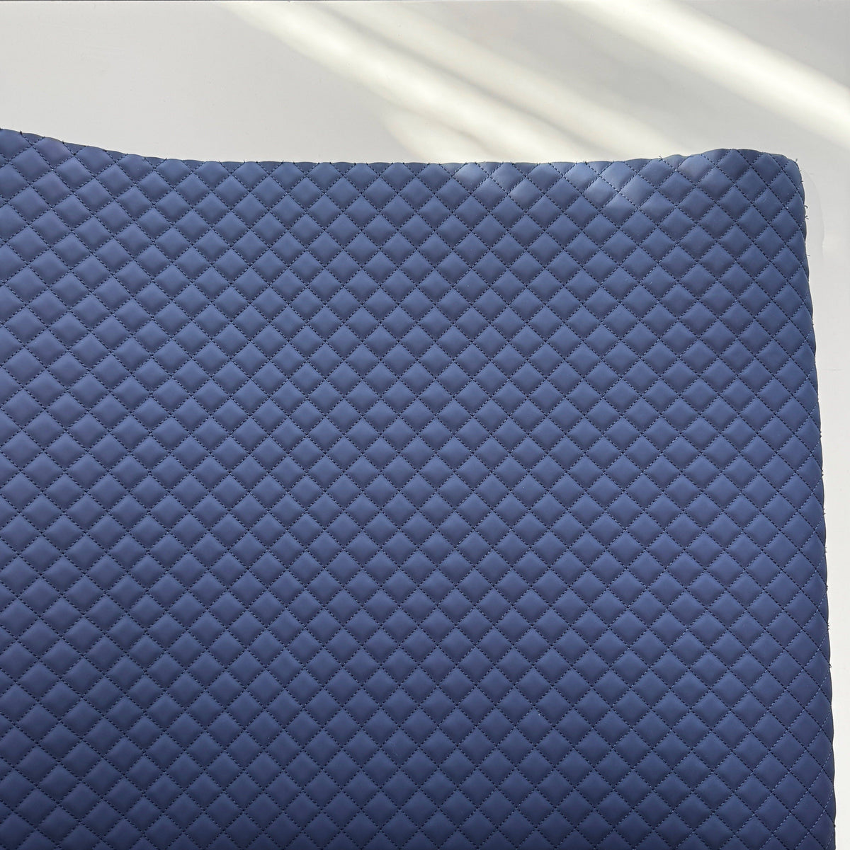 Sew Hungry Hippie - Navy Blue Quilted Vinyl Fabric for Bag Making