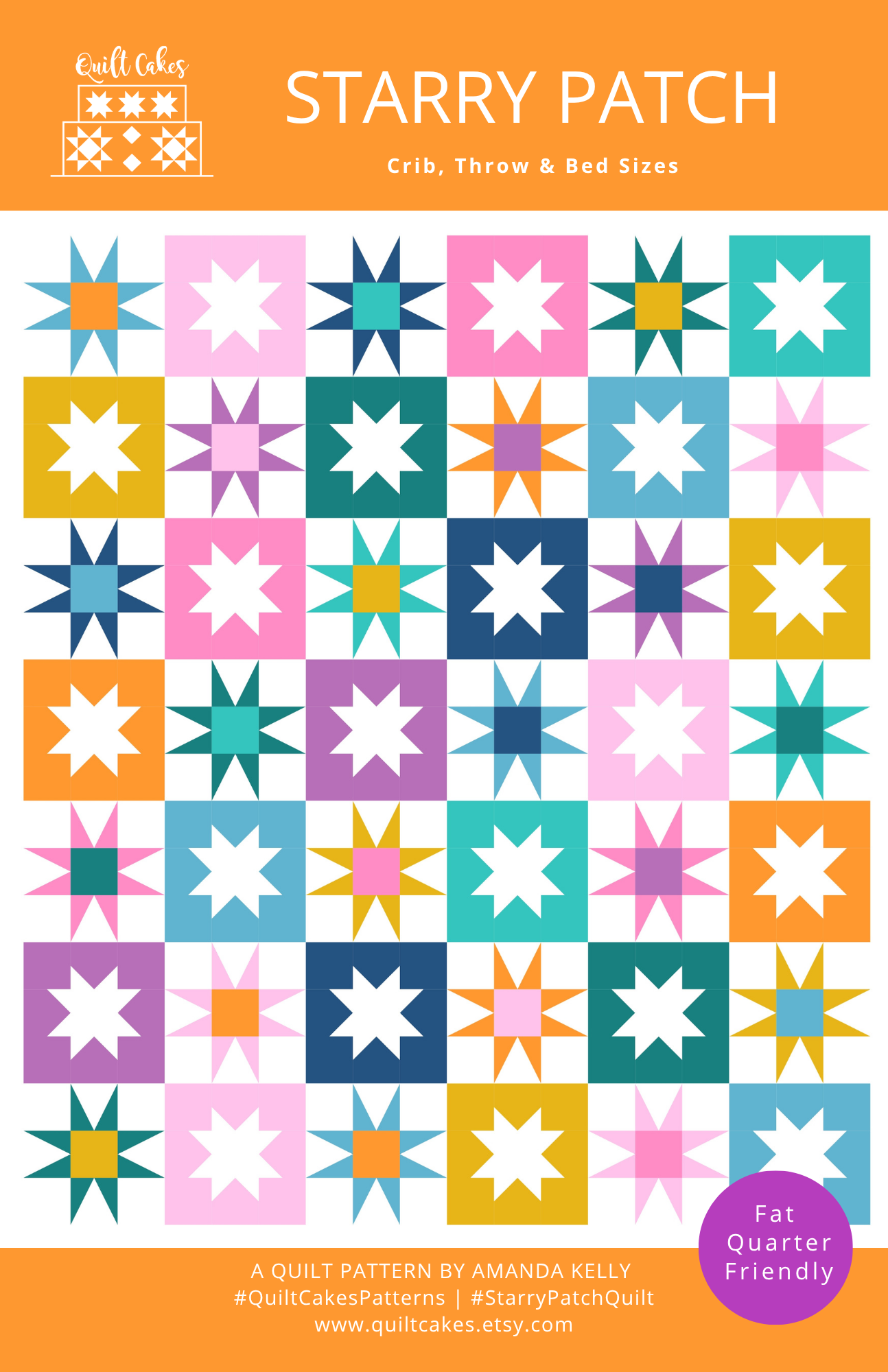 Starry Patch Quilt Pattern By QuiltCakes